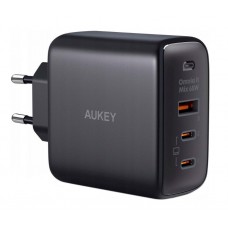 Зарядное устройство - адаптер питания 3 выхода 65 Вт - Aukey 65W GaN Power Tech (PA-B6T) U + 2C