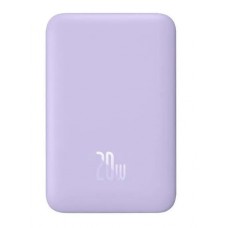 Портативное зарядное беспроводное - аккумулятор Baseus Magnetic Mini OS 20W 10000 mAh (PPCX110105) фиолетовый
