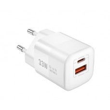 Зарядный адаптер - блок питания WIWU Wi-U008 33W Wall charger евро вилка белый