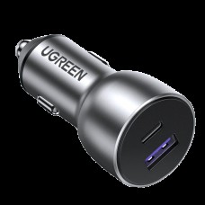 Авто адаптер - зарядное устройство Ugreen CD213 2 порта USB-A + USB-C 42.5W (60980)