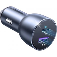 Авто зарядное устройство адаптер быстрый 52.5 вт Ugreen CD213 (60980) 2 порта USB-A + USB-C