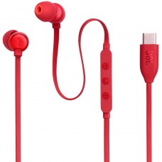 Наушники проводные юсб-с JBL T310C USB-C (JBLT310CRED) красные