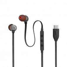 Наушники проводные JBL T310C USB-C (JBLT310CBLK) гарнитура с микрофоном черная