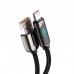 Кабель с экраном Baseus Fast Charging USB - Type-C 66W 1 метра CASX020001