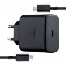 Зарядное устройство Samsung EP-TA800 HC 25 ватт с кабелем Usb-C - Usb-C черное