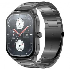 Умные часы с металлическим ремешком Xiaomi Amazfit Pop 3s Metal Black (Metallic Strap) черные