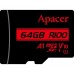 Карта памяти Apacer microSDXC 64GB R100 AP64GMCSH10UB-R