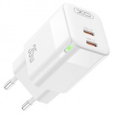 Зарядное устройство с подсветкой XO CE07 Dual PD 35W GaN lamp display fast Charger