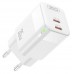 Зарядное устройство с подсветкой XO CE07 Dual PD 35W GaN lamp display fast Charger