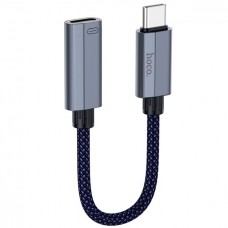 Переходник HOCO UA29A Type-C  male to iPhone female адаптер кабель 15 см 3A