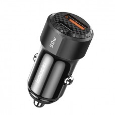 Зарядное для машины - Авто адаптер Toocki 50W PD3.0+QC3.0 1U (30W) + 1C (20W) TQ-CC25