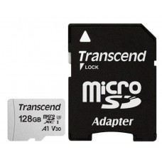 Карта памяти microSDXC 128 ГБ Transcend 300S (c адаптером SD)