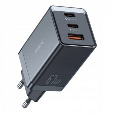 Блок питания - зарядное McDodo 67W 2C+1A GAN 5 Mini Pro Fast Charger CH-1541 черное