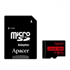 Карта памяти microSDXC 256Gb  Apacer V10 A1 R100MB/s (с адаптером СД)