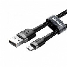 Кабель BASEUS Cafule Lightning 50 см CALKLF-AG1 черно серый