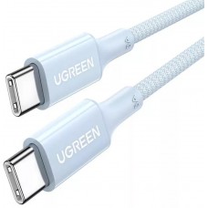 Кабель UGREEN US557 Type-C - Type-C 100вт 5 ампер 1 метр (15271) голубой