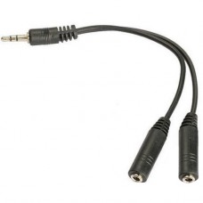Адаптер переходник Atcom 16850 - Mini-Jack 3.5 папа - 2 * Mini-Jack 3.5 мама 10 см