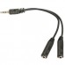Адаптер переходник Atcom 16850 - Mini-Jack 3.5 папа - 2 * Mini-Jack 3.5 мама 10 см