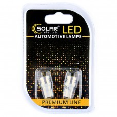 Автолампа светодиодная LED - Solar SL1342 - 12V T10 W2.1x9.5d белый свет набор 2 штуки