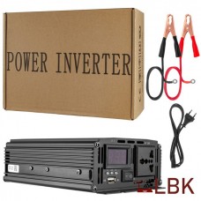 Инвертор Belttt 500W 12 вольт 8 A (пиковая мощность 1000W) модифицированная синусоида c функцией зарядки