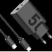Зарядный блок адаптер 2 порта MOTOROLA 50W U+C + кабель USB-C (SJMC502)