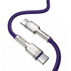 Кабель Baseus Cafule Metal Series Lightning - Type-C 20W 2 метра фиолетовый CATLJK-B05