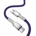 Кабель Baseus Cafule Metal Series Lightning - Type-C 20W 2 метра фиолетовый CATLJK-B05