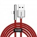 Кабель Baseus Iridescent Lamp HW Flash  USB 3.1 AM - Lightning M 2 метра CAL7C-B09 90 градусов штекер
