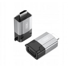 Переходник - адаптер XO GB014 HDMI папа - на VGA маму converter металлический