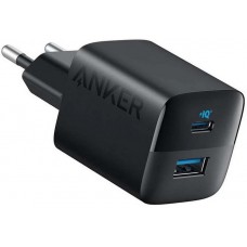Блок питания - зарядное устройство ANKER PowerPort 323 PowerIQ 2 порта Type-C черное