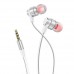 Наушники металлические HOCO M90 Delight wired 3.5mm белые