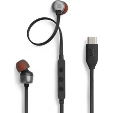 Наушники проводные JBL Harman TUNE 310C стерео гарнитура со штекером USB-C черная