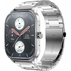 Умные часы с металлическим ремешком Amazfit Pop 3S Metal Silver (Metallic Strap)