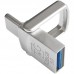 Флешка 2-сторонняя металлическая T&G Metal series 104 128 GB USB-A + Type-C