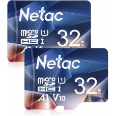 Карты памяти - набор из 2 штук - Netac microSD 32 GB (A1 U1 V10 P500)