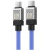 Кабель Baseus CoolPlay Series USB-C - USB-C 100W 2 метра голубой CAKW000303