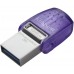 USB флеш накопитель Kingston DTMicroDuo 3C (Type-A + Type-C) 2 интерфейса 128Gb USB 3.2