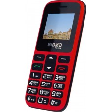 Телефон кнопочный Sigma Mobile Comfort 50 HIT красный