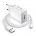 Комплект быстрой зарядки для телефона Xiaomi 18W блок и кабель USB - USB-C