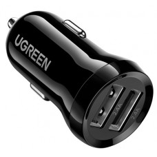 Автомобильное зарядное устройство - адаптер питания UGREEN ED018 2 выхода U+U 24W (50875) черное