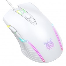 Мышь с подсветкой игровая проводная ONIKUMA CW905 Gaming 6400 DPI белая