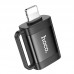 Адаптер Переходник HOCO UA31A otg lightning male to USB female черный