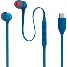 Наушники проводные JBL T310C USB-C (JBLT310CBLU) гарнитура с микрофоном синяя