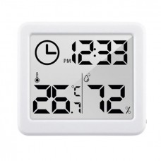 Термометр-гигрометр-часы с дисплеем 3.2" Electronic Hygrometer PD-WDJ-01 81*71*10 мм белый