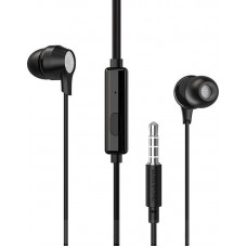 Наушники вакуумные с эластичным кабелем Borofone Bm28 Jack 3.5 черные