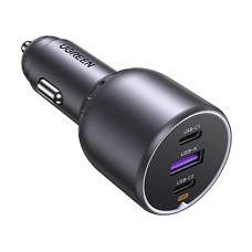 Автозарядка UGREEN EC705 130W 3xUSB (2xUSB-C+USB-A) черная