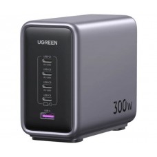 Зарядный адаптер - блок питания UGREEN CD333 Nexode 300W 5-Port PD GaN Fast Charger черный