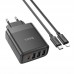 Зарядное устройство 4 порта 45W Hoco C127a набор с кабелем Type-C to Lightning