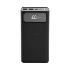 Внешний аккумулятор Power bank XO PR124 40000 мАч с быстрой зарядкой и фонариком черный
