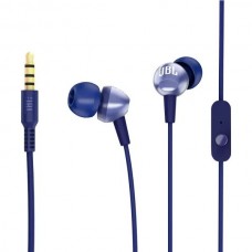 Гарнитура проводная JBL C200SI голубая - наушники с микрофоном